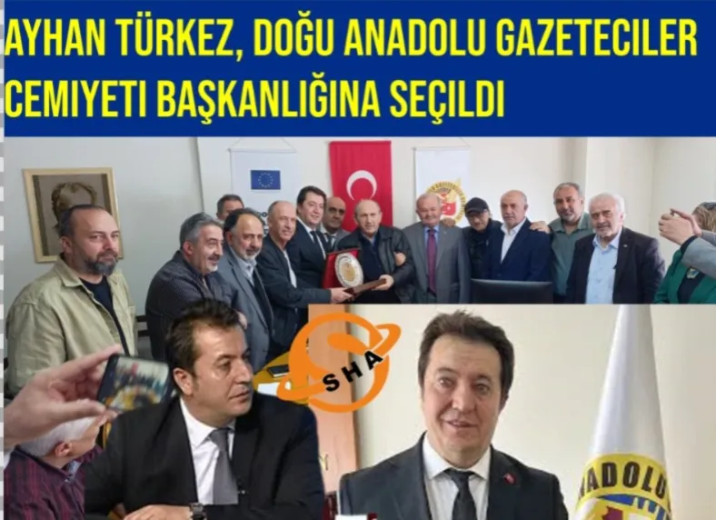 Ayhan Türkez, Doğu Anadolu Gazeteciler Cemiyeti Başkanlığına Seçildi