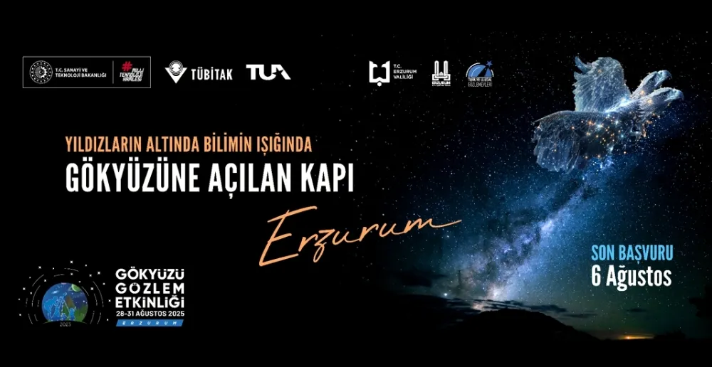 GÖZLERiMiZ YENiDEN GÖKLERDE! TÜBITAK GÖKYÜZÜ GÖZLEM ETKINLiGi ERZURUM